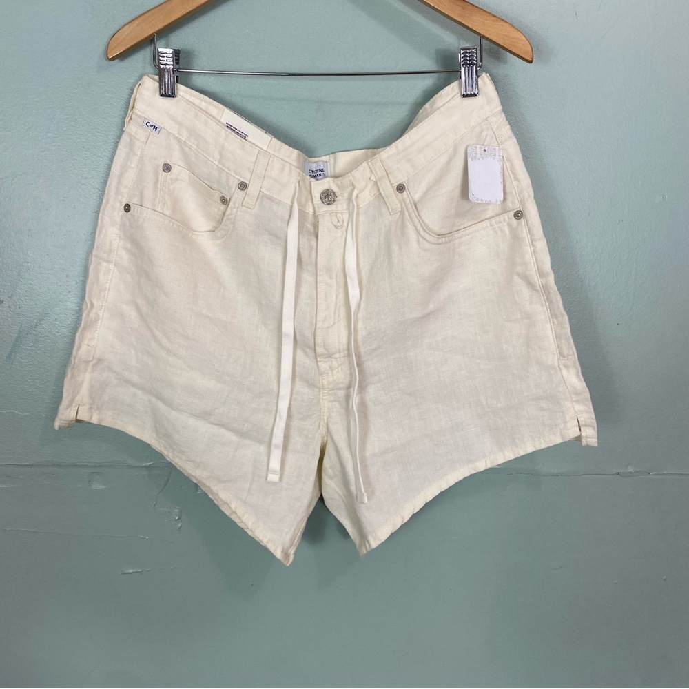 Citizens Of Humanity Brynn Drawstring Short In Vanilla Cream Size 31